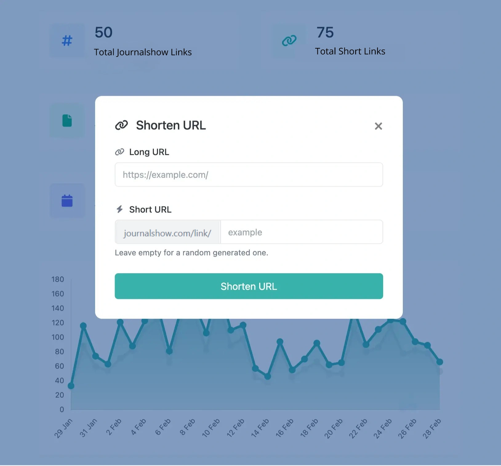 Screenshot of the app short URL editing page